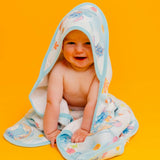 Premium Baby Knit Hooded Towel - Disney Stitch Dreamsicles