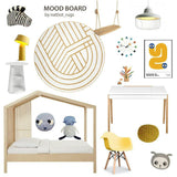 Luisa Graphic Print Round Rug, Multi