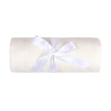 Ribbed Knit Blanket Ecru