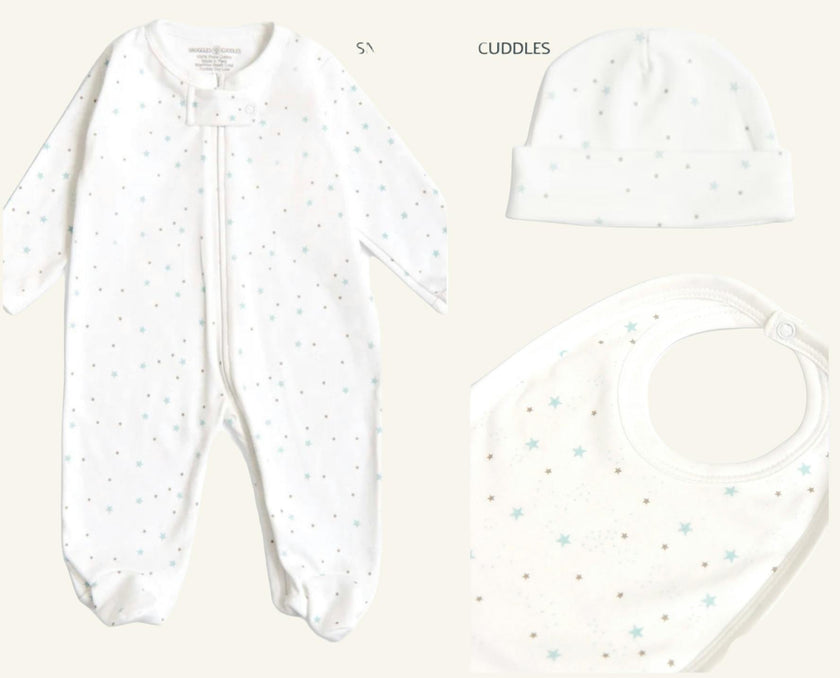 Stars Print Baby Take Me Home Gift Box - Set of 3