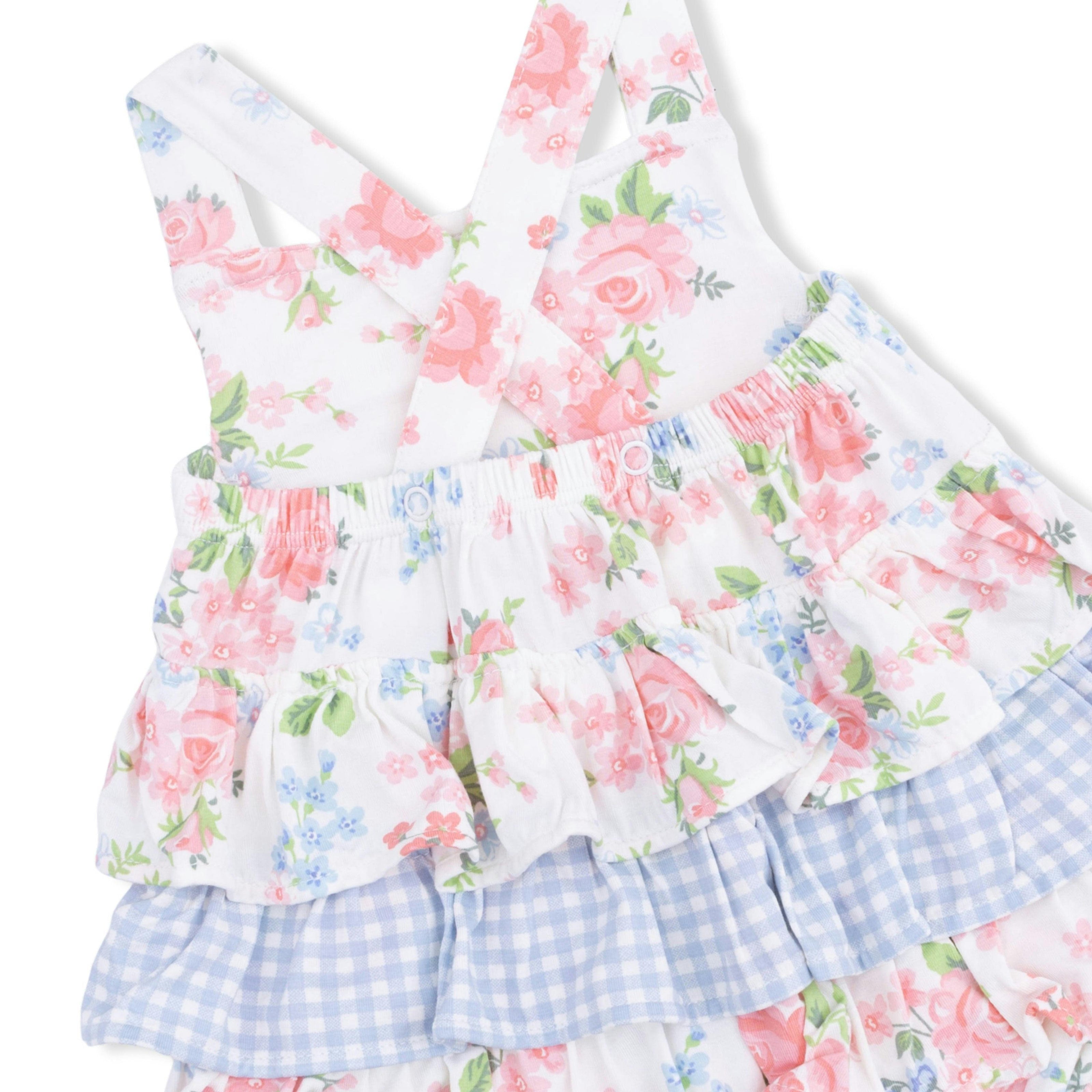 Cute Little Roses - Ruffle Sunsuit