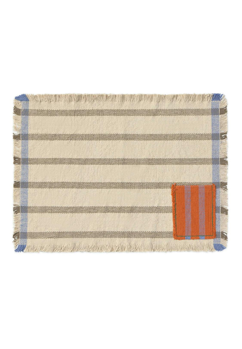 Set of 2 Handloom Placemats Pocket