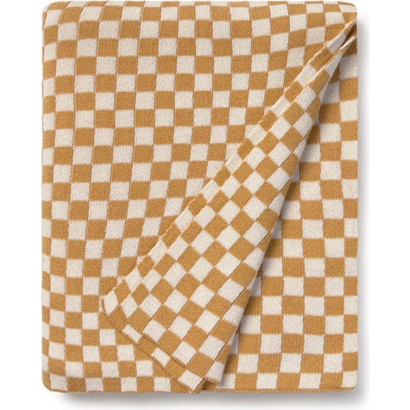 Knitted Blanket Tiles Honey