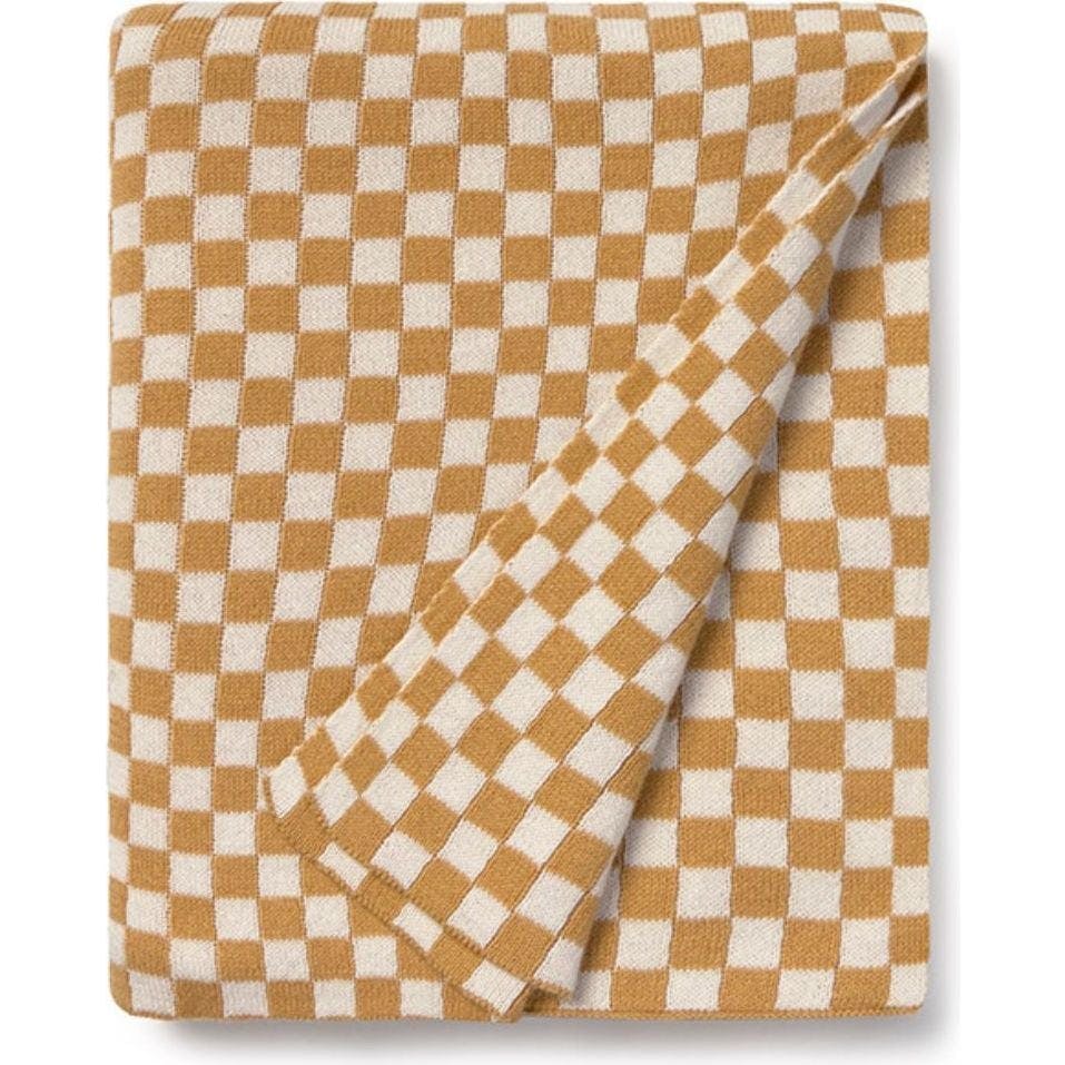 Knitted Blanket Tiles Honey