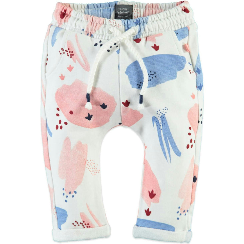 Abstract Print Drawstring Sweatpants