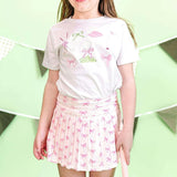 Pink Bow Athletic Skort