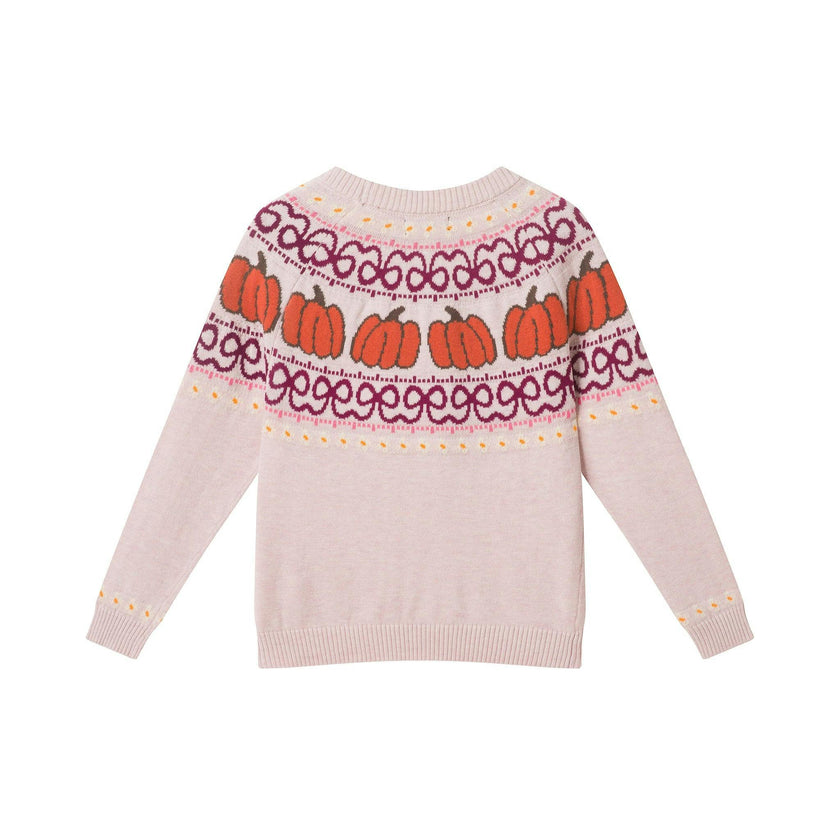 Infant Girls Sweater & Corduroy Skirt Set | Pumpkin Harvest - Burgundy