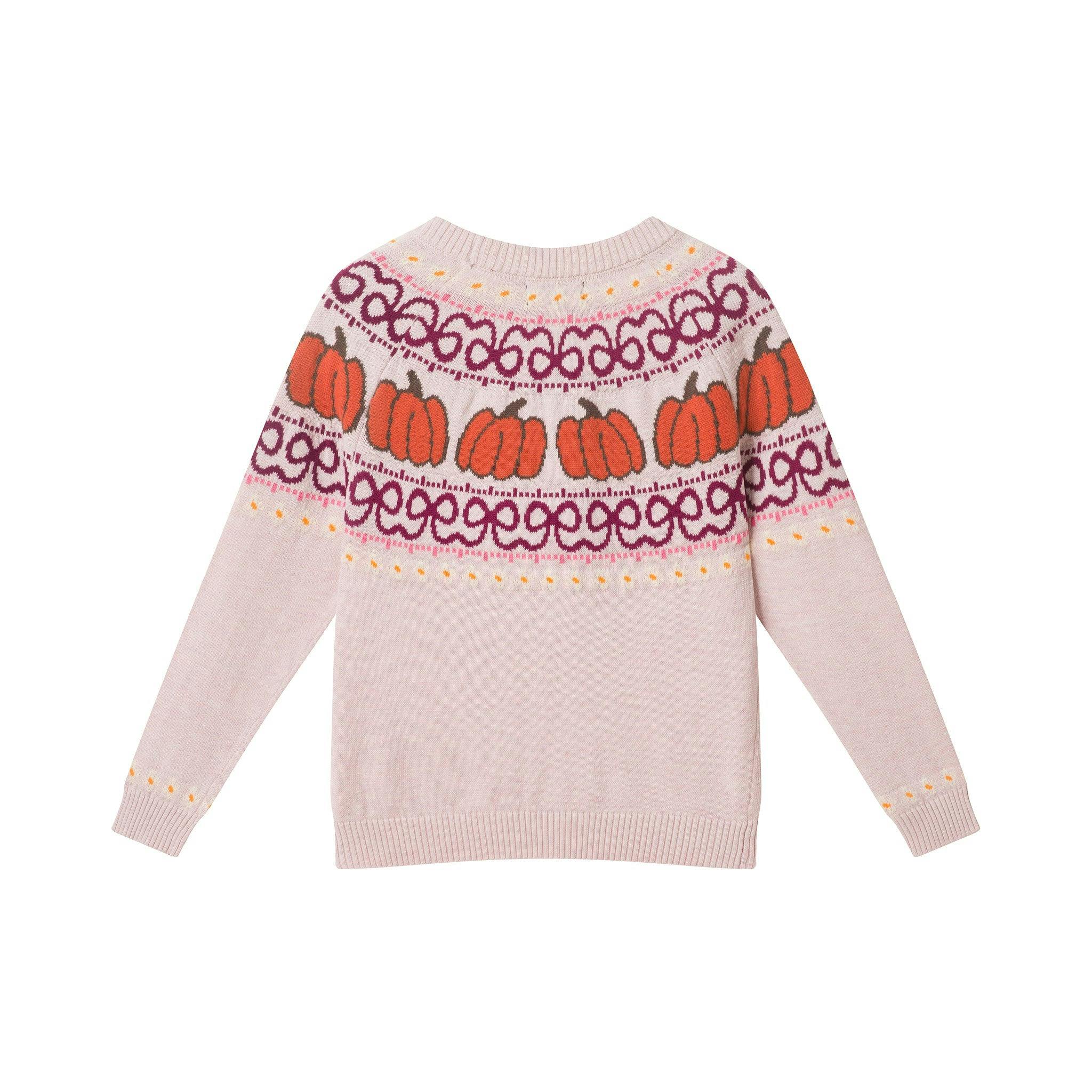 Infant Girls Sweater & Corduroy Skirt Set | Pumpkin Harvest - Burgundy