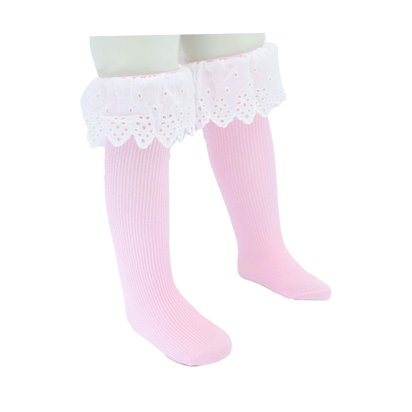 White Trim Skirt Socks