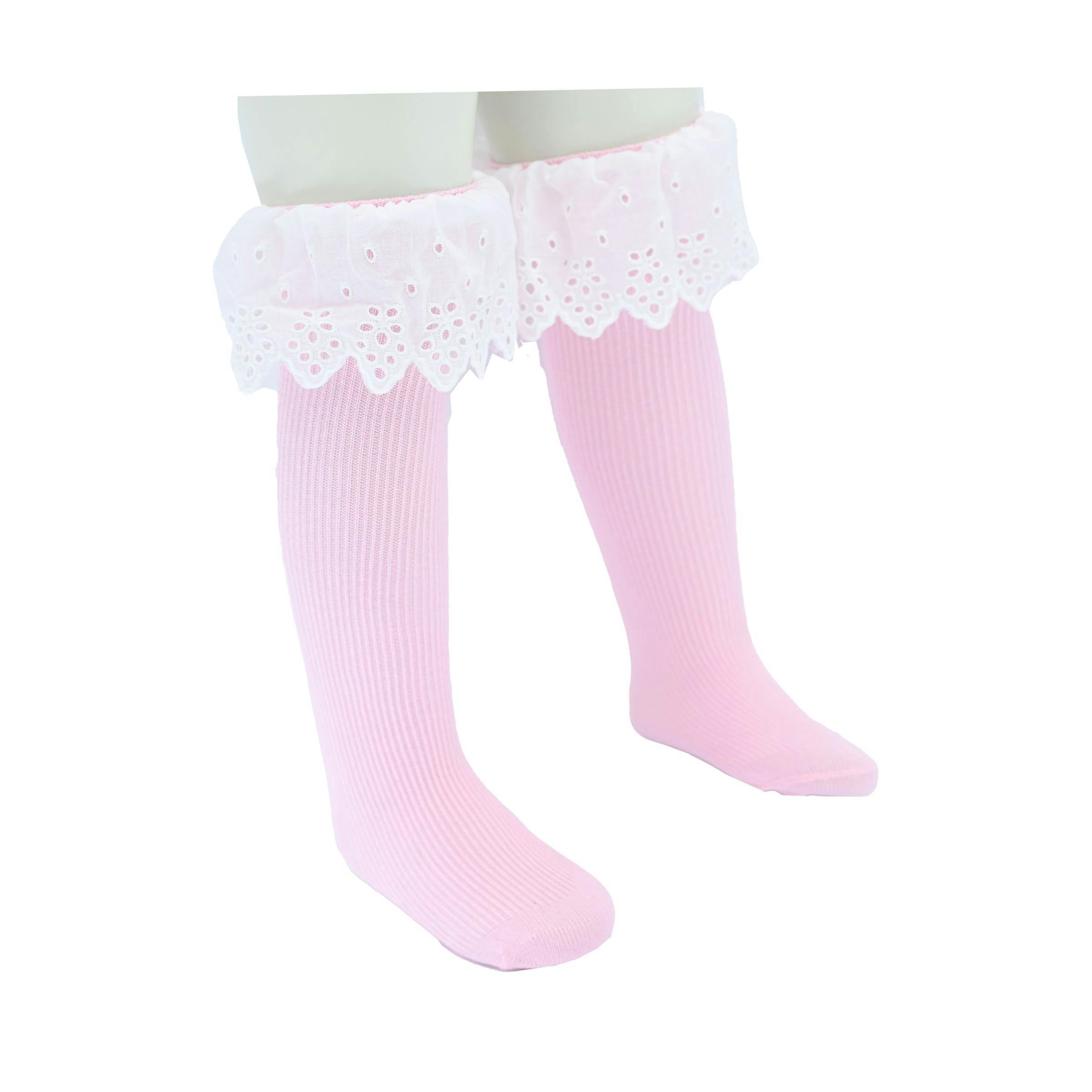 White Trim Skirt Socks