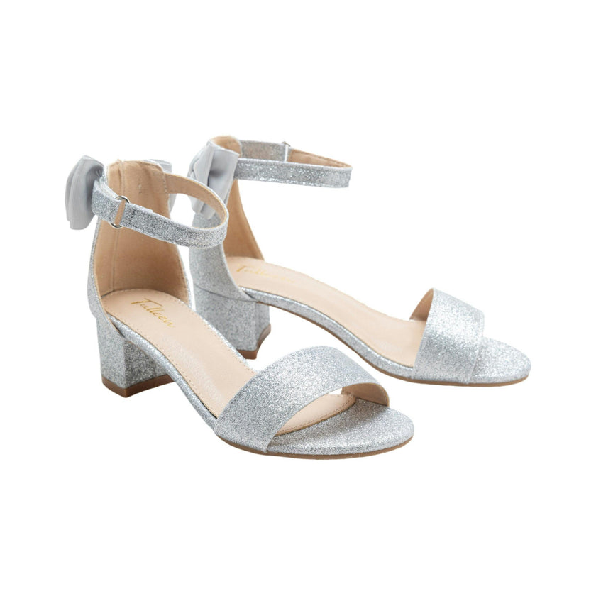 silver block heel dress shoes Calla Shoes | Lottie