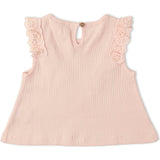 Organic Ruffle Top & Shorts Set - Blush