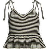 MALI STRIPE CAMI | IVORY + BLACK STRIPE