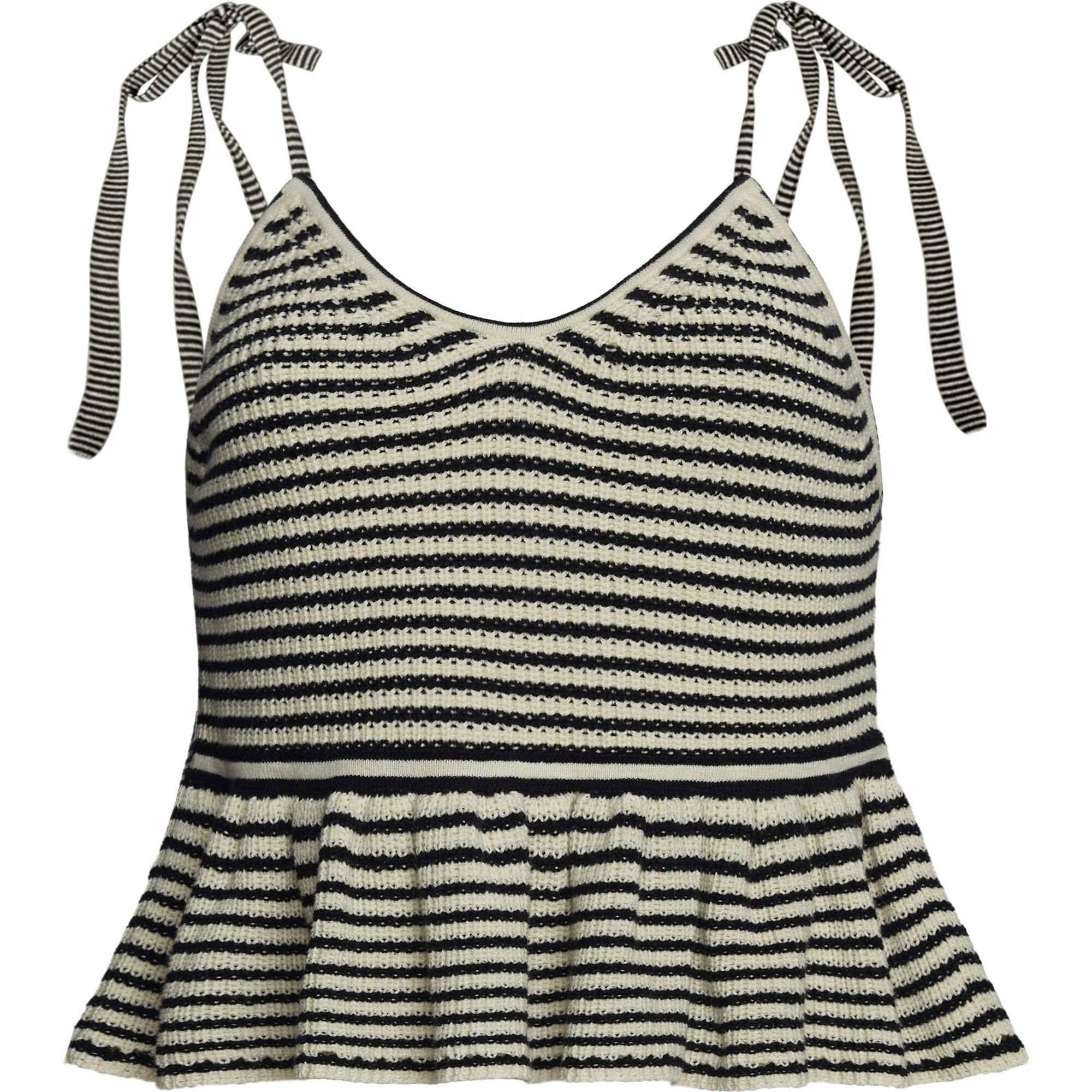 MALI STRIPE CAMI | IVORY + BLACK STRIPE