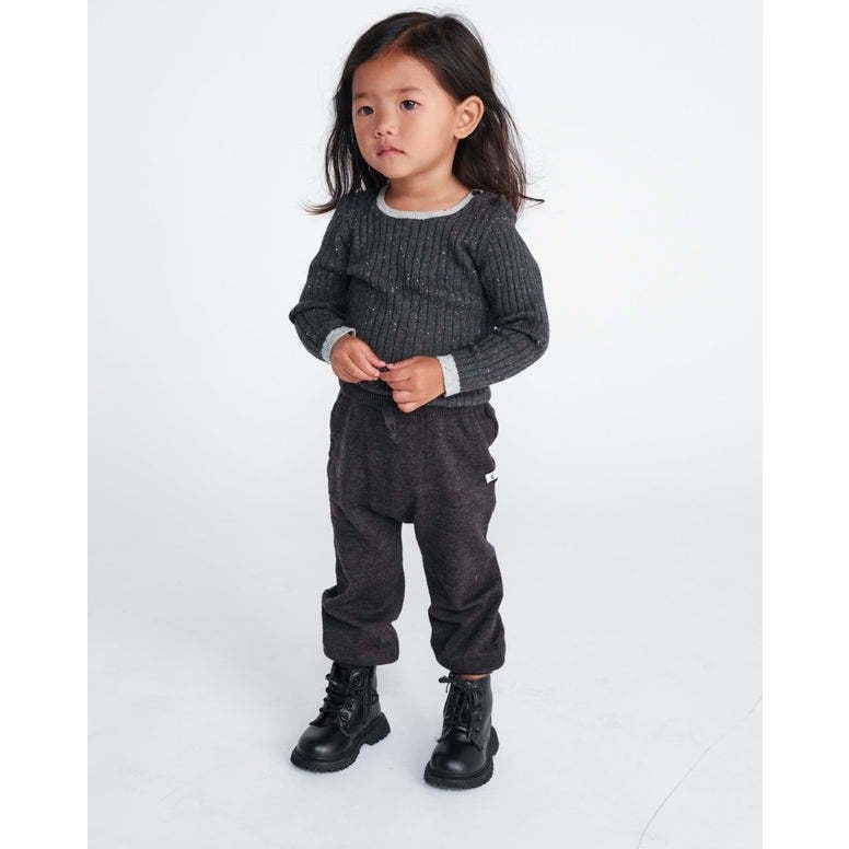 Baby Boys Hug Me Ribbed Contrast Trim Long Sleeve Top