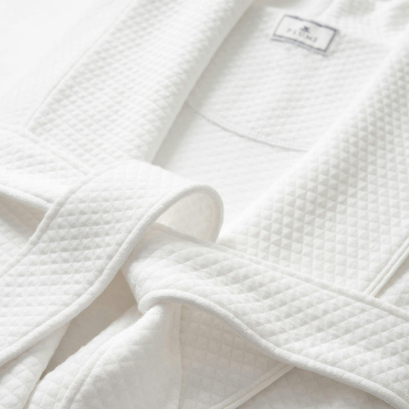 Women's Pima Jacquard Ophelia Robe in White