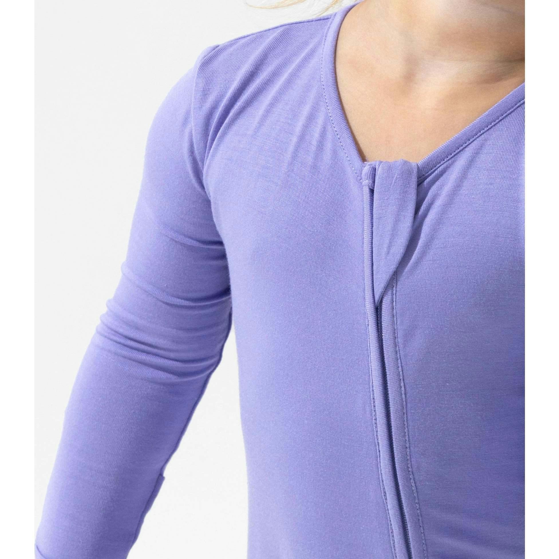 Poppin Purple Bamboo Convertible Footie