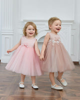 Pink Oravelle Lace Petal Gown