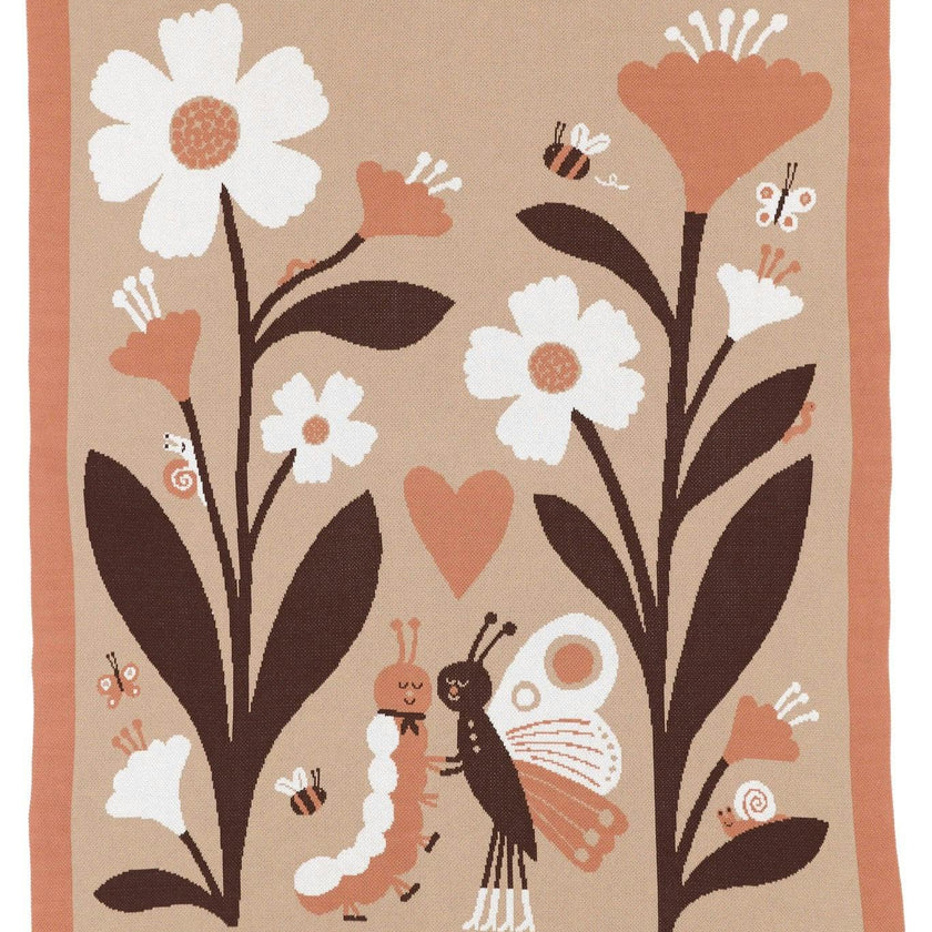 Bugs in Love Knit Blanket