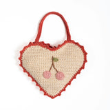 Crochet Purse in Cherry Bloom