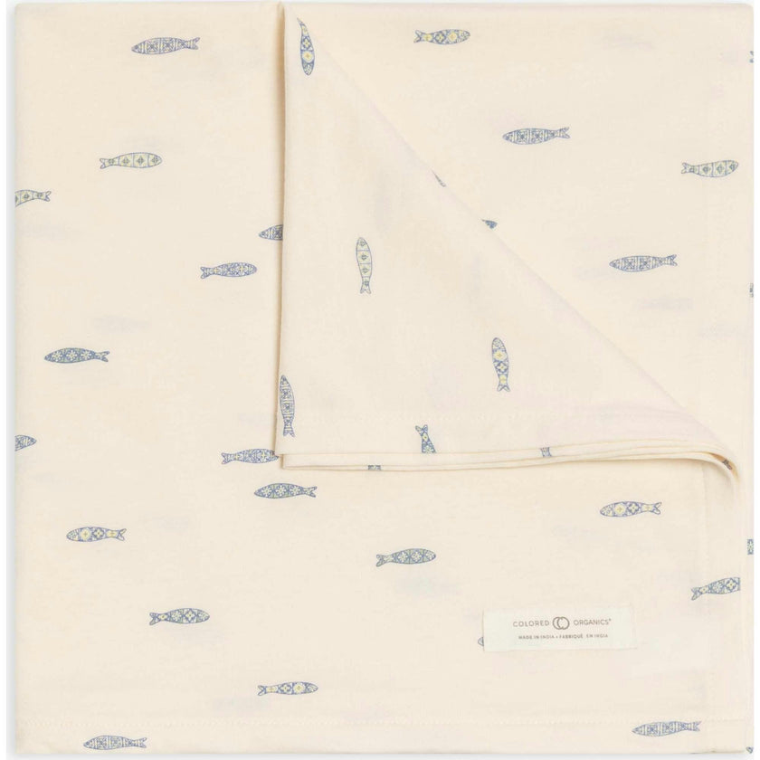 Swaddle Blanket / Marino + Rain