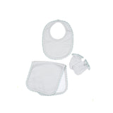 Bib/Mittens/Burp Cloth Set