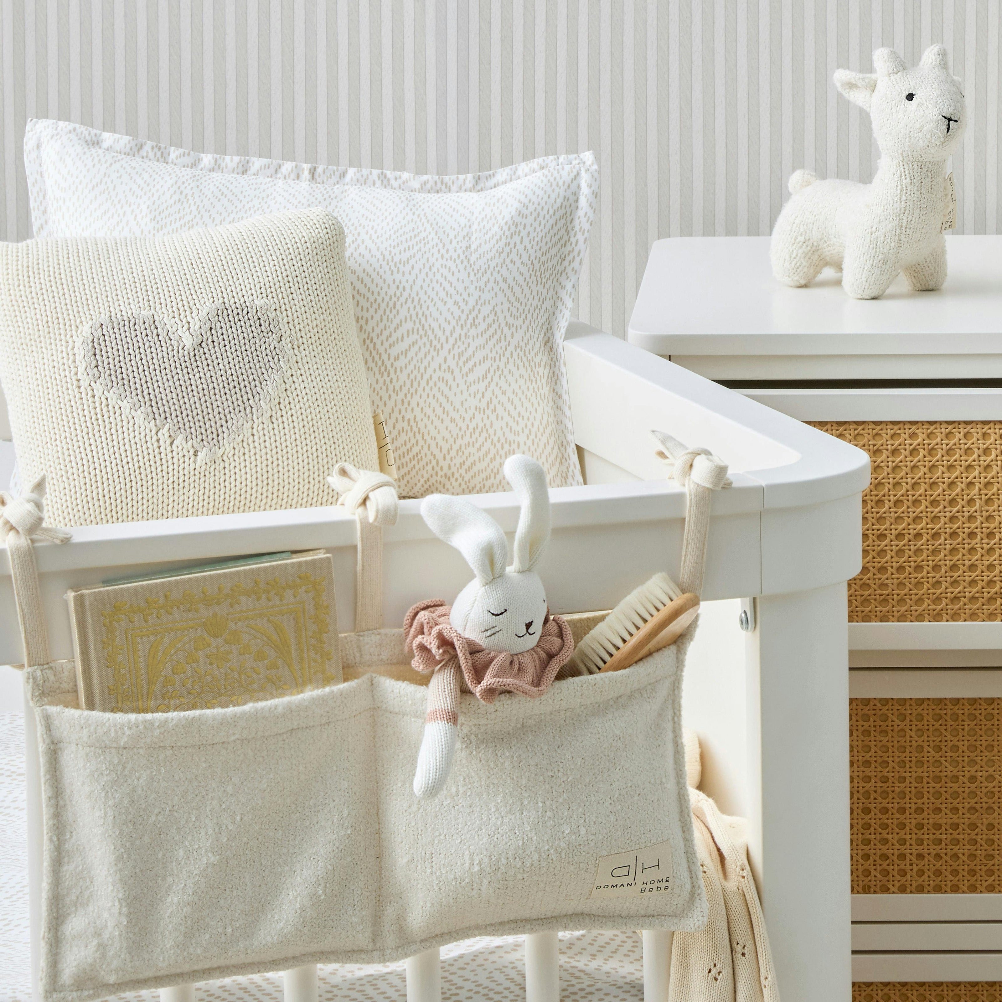 DH Mini Toss Grey Heart Cushion