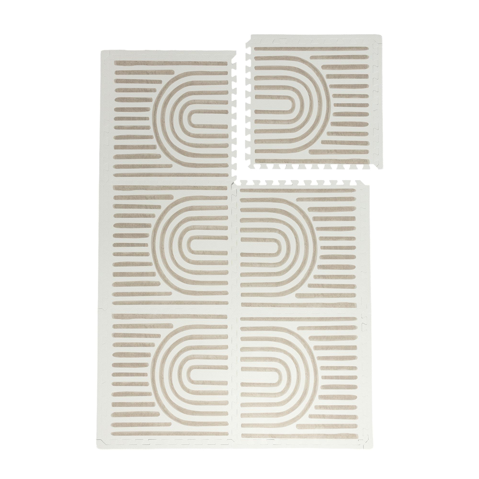 Premium Foam Haven Playmat | Linear, Putty | Toddlekind