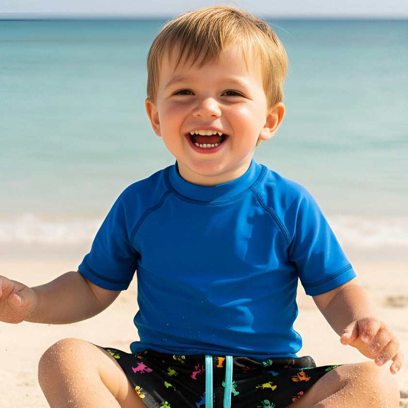 Dylan Boys Multicolor Lobster Print Board Shorts