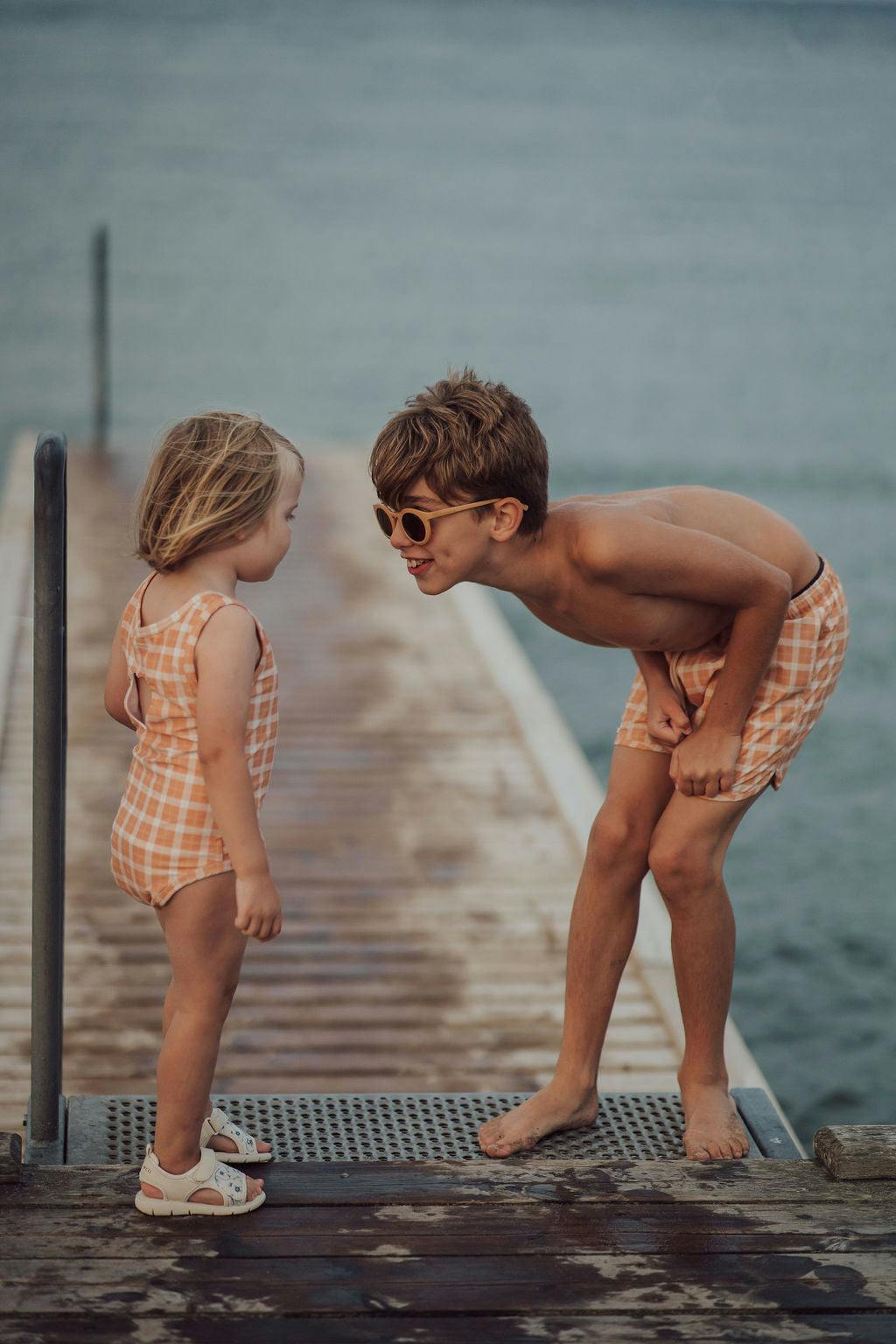 Swim Trunks | UPF + Recycled - Buckwheat Plaid