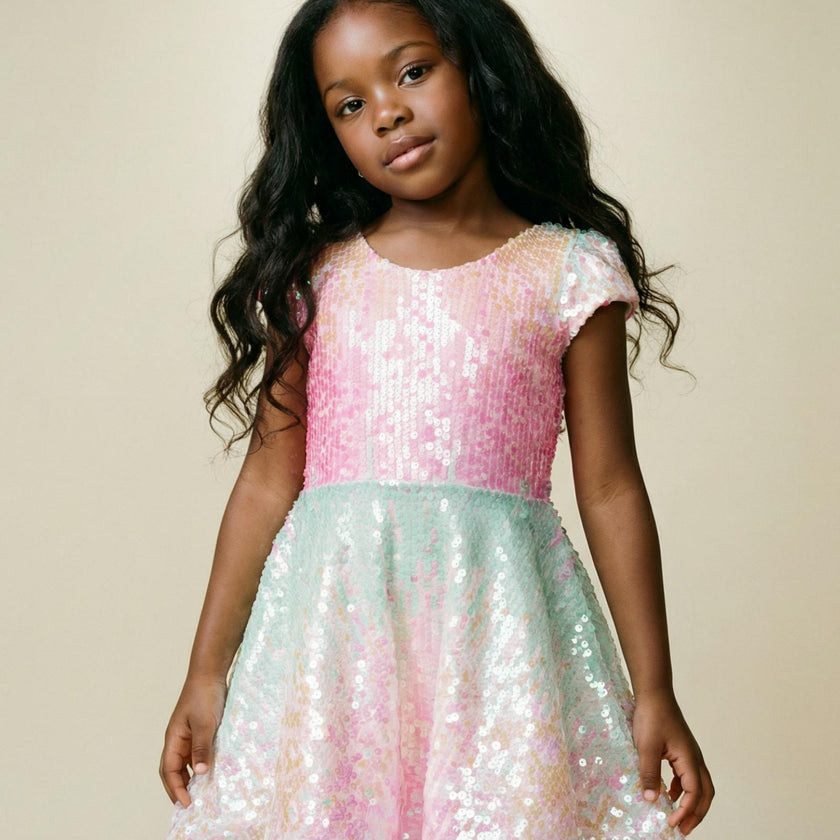 Sorbet Swirl Skater Dress