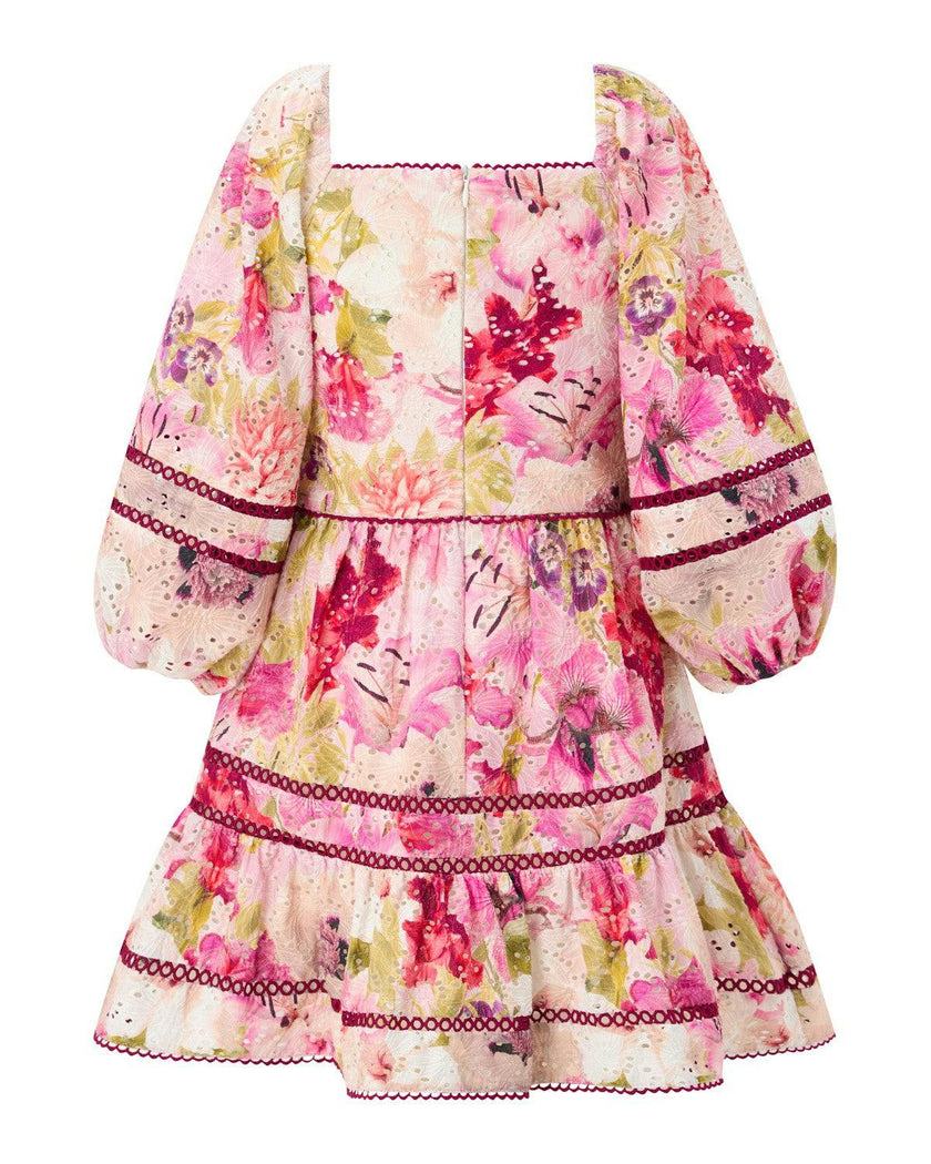 Liana Embroidered Mini Dress
