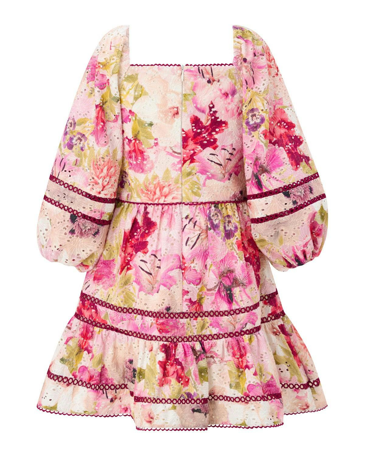 Liana Embroidered Mini Dress