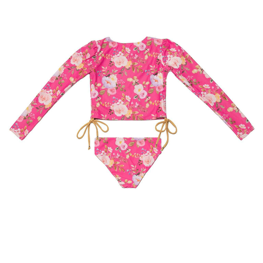 2 Piece Swimsuit Set with Side Ties