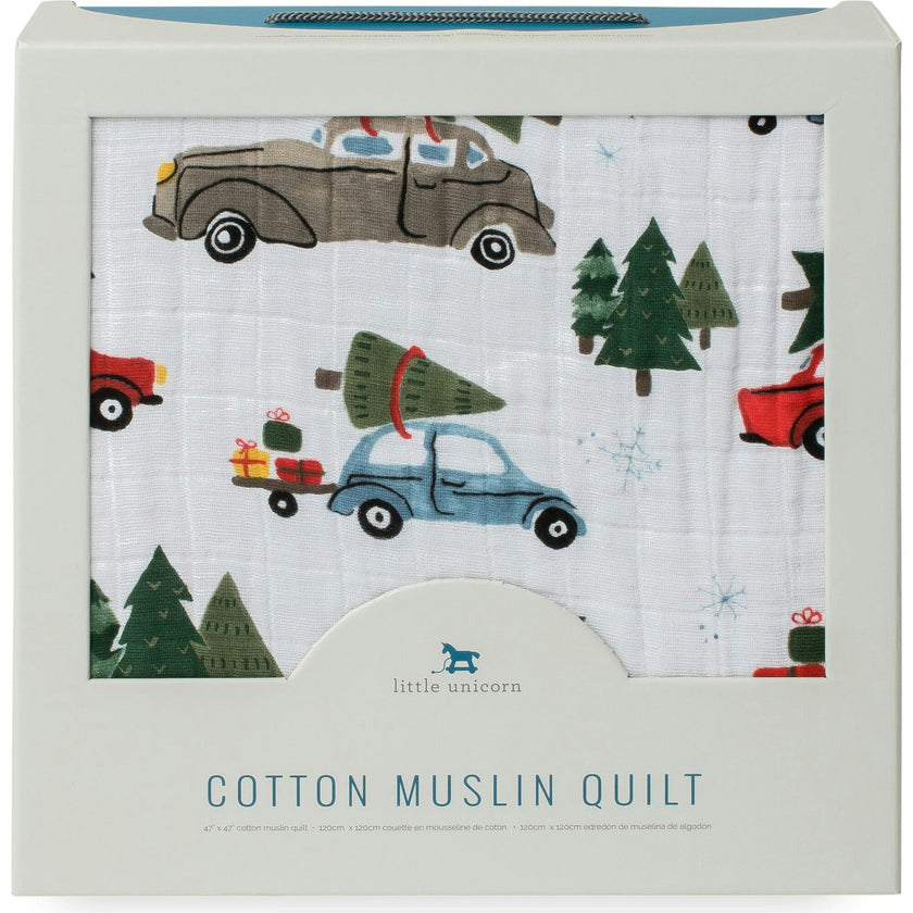 Original Cotton Muslin Quilt - Holiday Haul