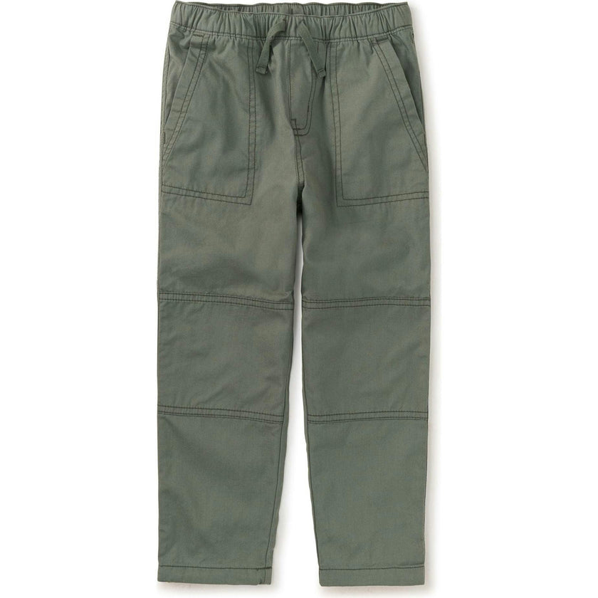 Cozy Does It Elastic Waist Drawstring Lined Pants, Green