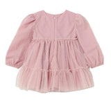Pink Rose Ruffle Dress