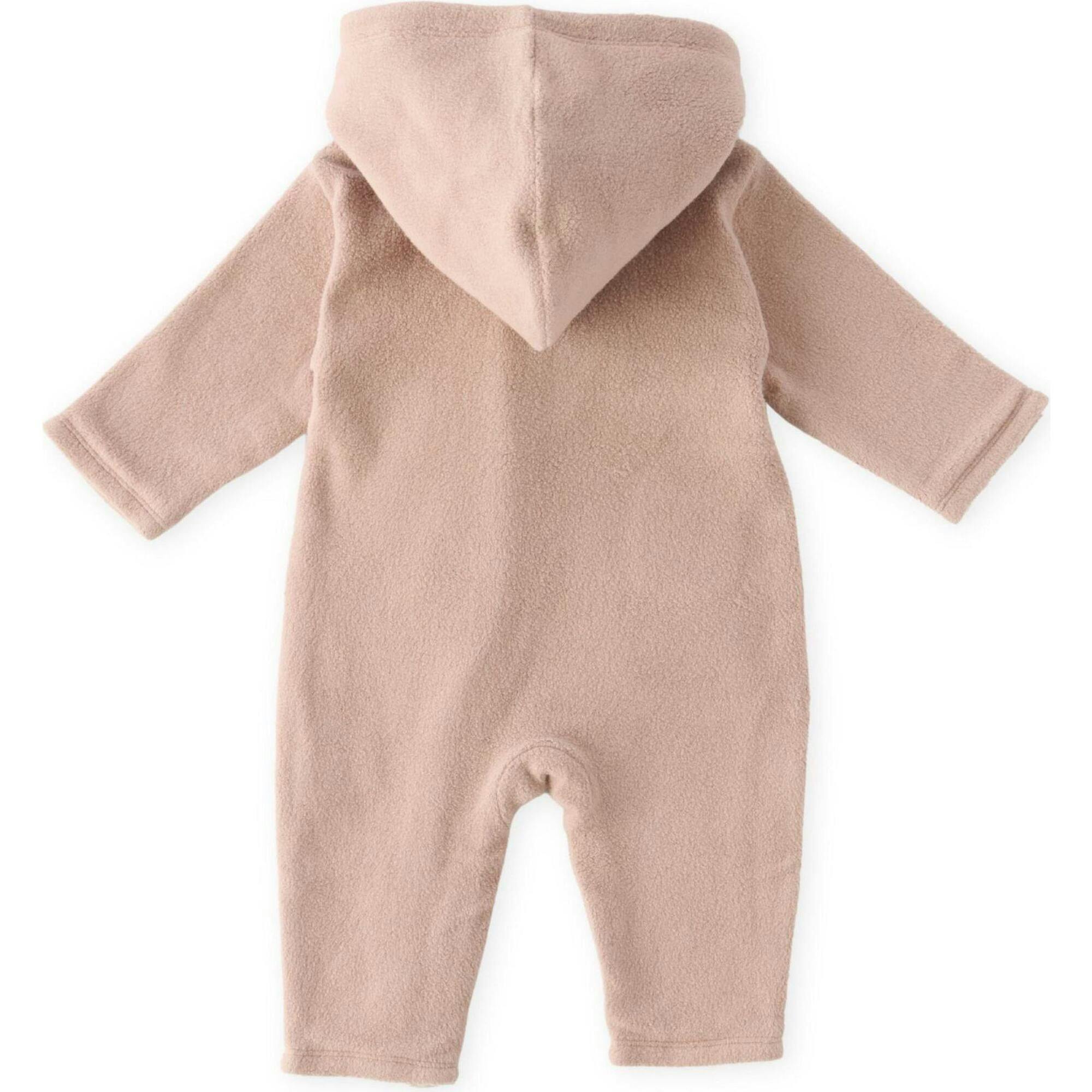 Teddy Fleece Baby Suit, Pink