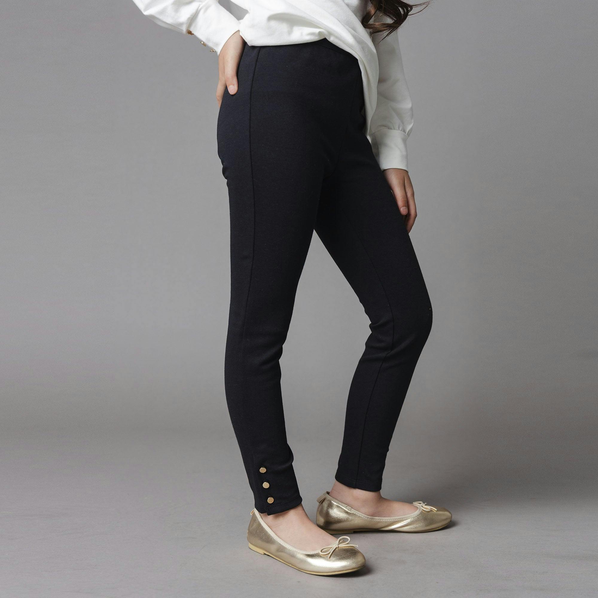 Button Cuff Ponte Pant