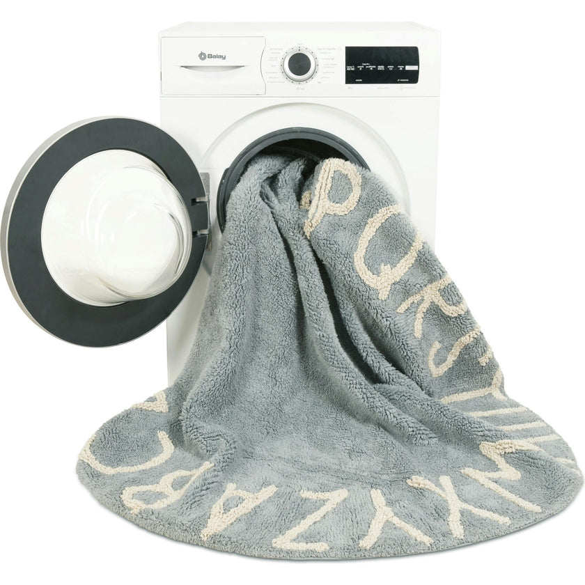 ABC Round Washable Rug