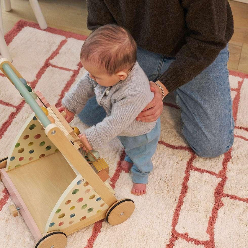Windowpane Washable Organic Cotton Area Rug
