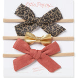 The Frankie Three Bow Mini Headband Set