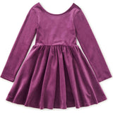 Velour Ballet Dress, Purple