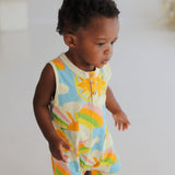Cleo baby romper shorts