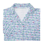 Ginger Jars Women’s Button Front Long Pajama Set
