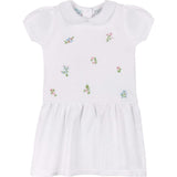 Girls Embroidered Garden Knit Dress