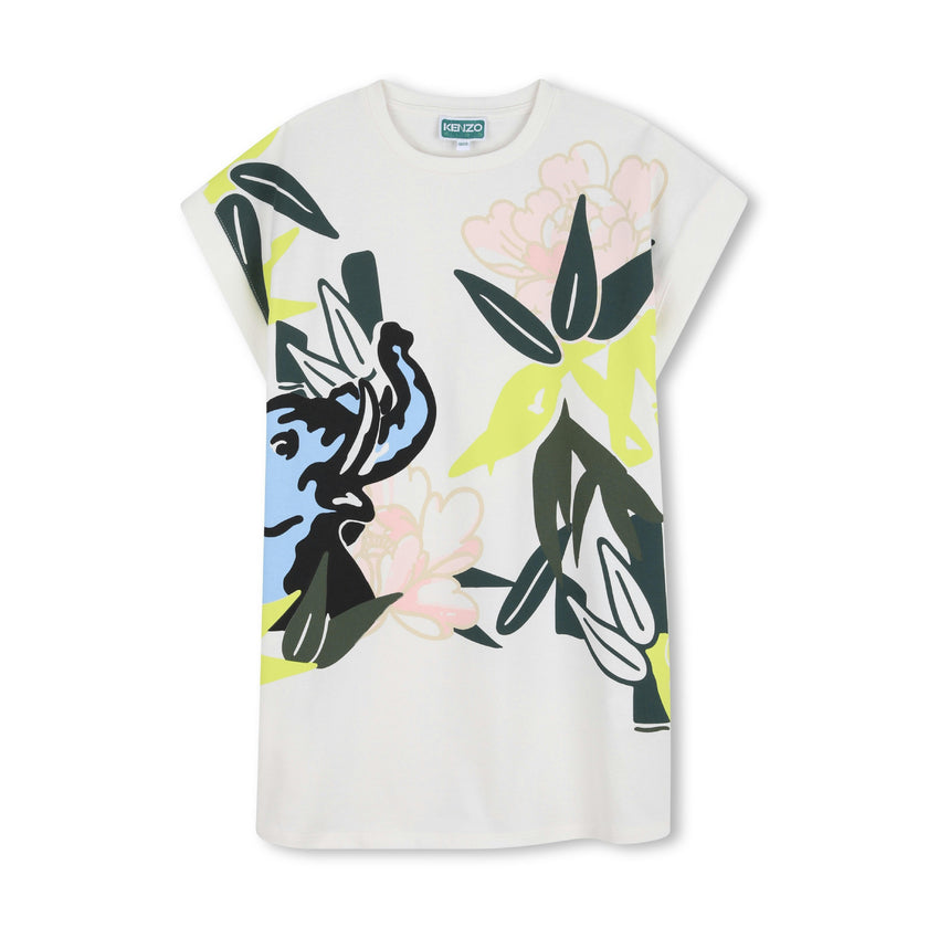 Off White Kenzo Graphic Dress