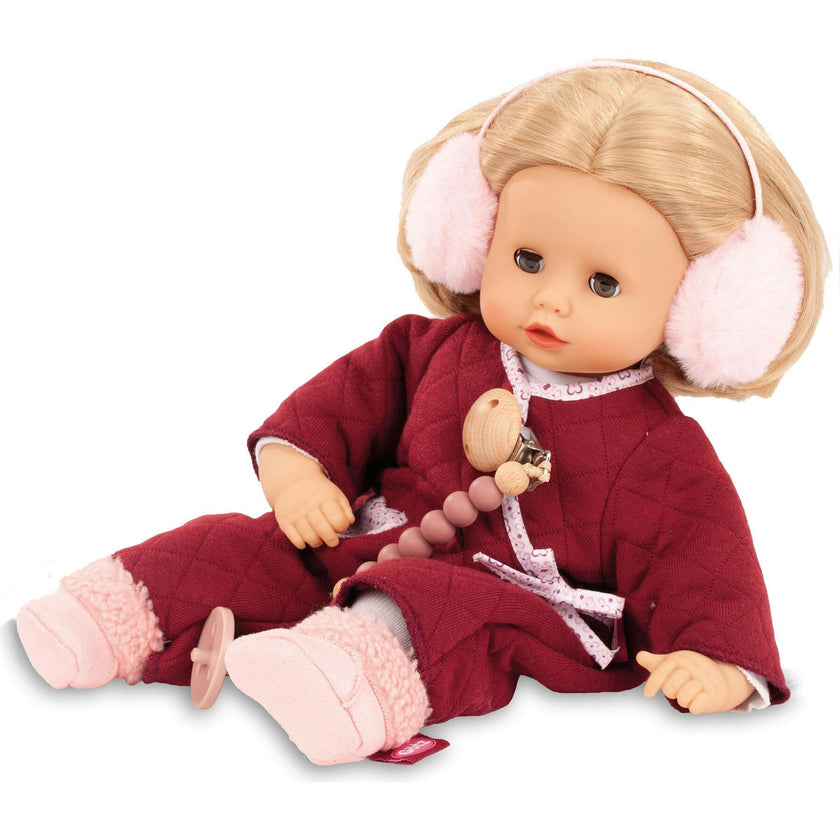 Gotz Muffin Jubilee Doll –13" Soft‑Body Baby with Blue Sleeping Eyes