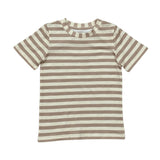 Short Sleeve Tee Taupe Stripe