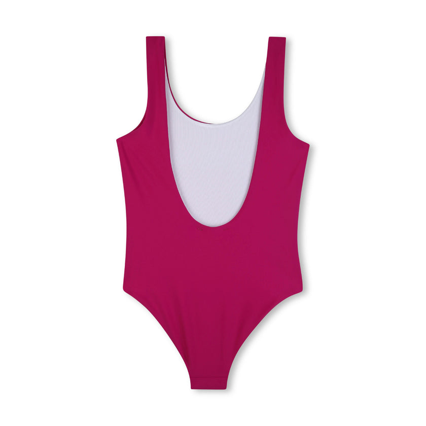 Magenta Chloé Logo Swimsuit